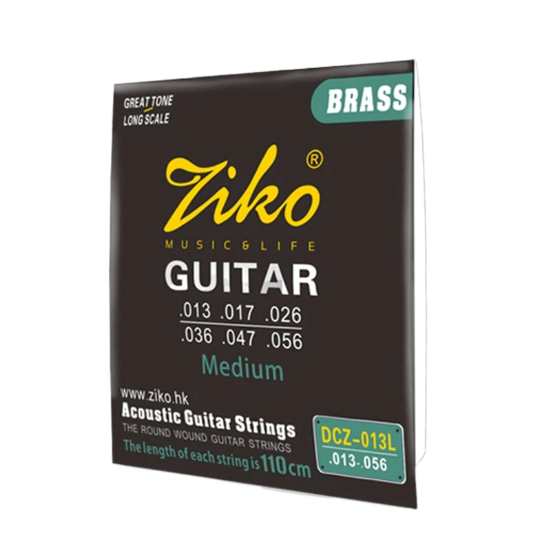 

ZIKO DCZ-013L 013-056 Brass Acoustic Guitar Strings Round Wound Strings for Acoustic Guitar Accessories