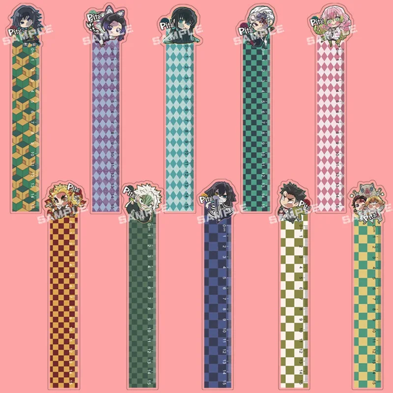 4 шт./компл. новый стиль аниме демон Slayer: Kimetsu No Yaiba косплей линейка набор
