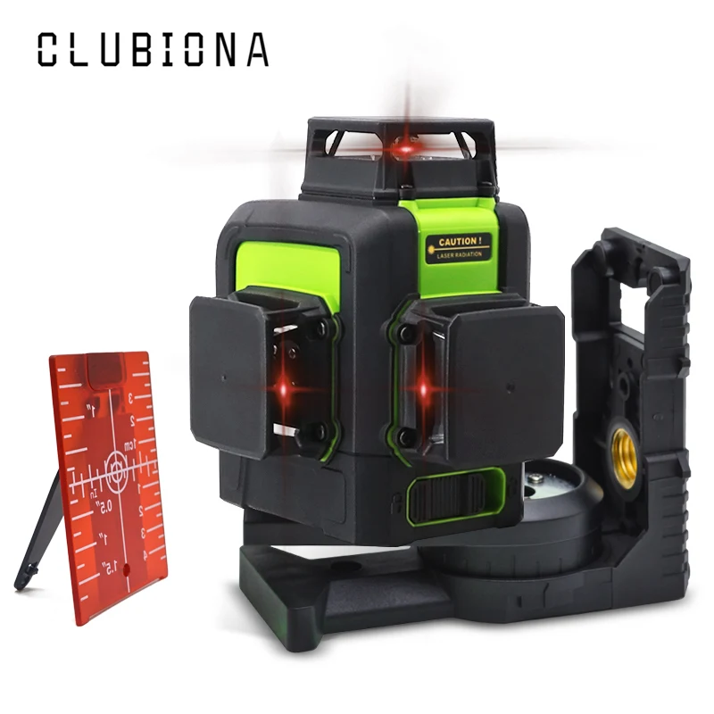 Лазерный уровень Clubiona самонивелирующийся 3d-лазер с 12 линиями горизонтальным и