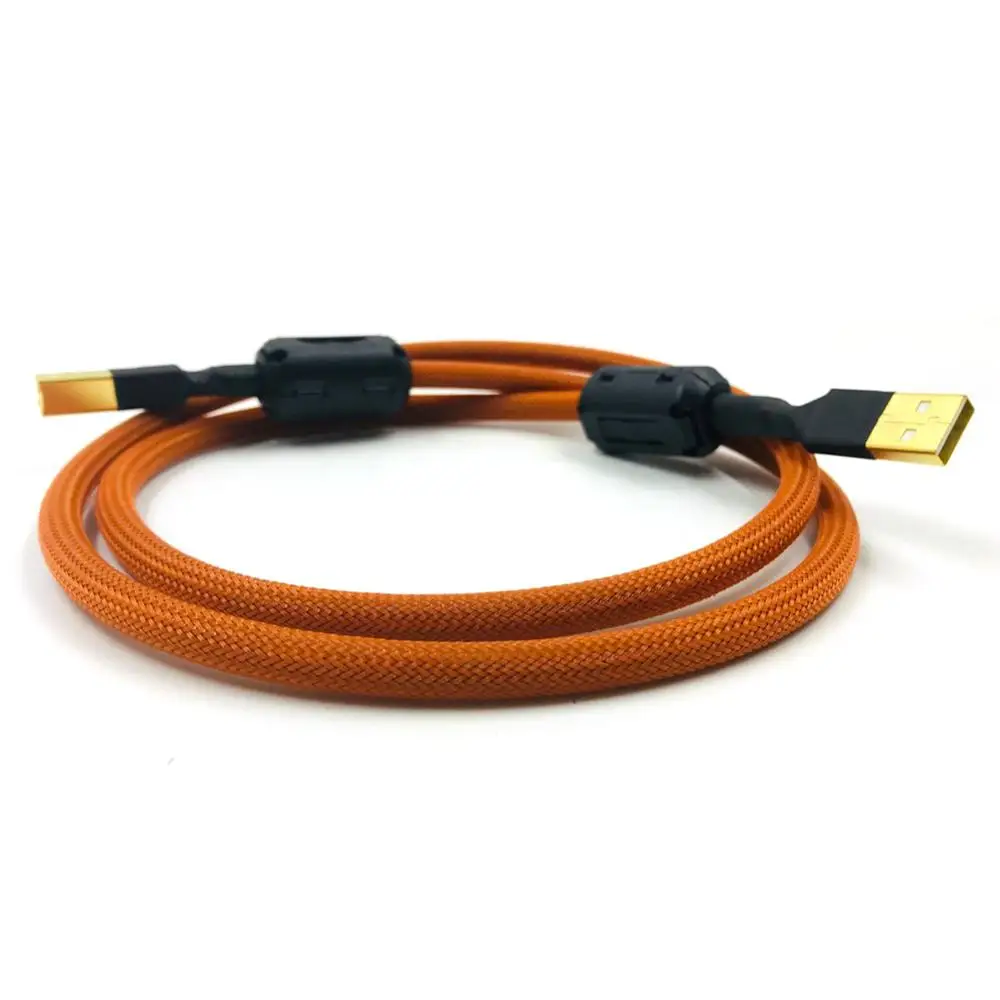 Кабель HIFI 4-ядерный однокристальный USB-кабель Copperr DAC цифровой USB 2 0 Тип A на B