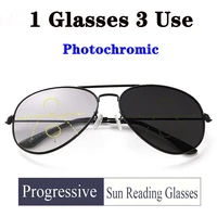 pilot sunglasses intelligent photochromic multifocal reading glasses women men progressive presbyopic hyperopia glasses