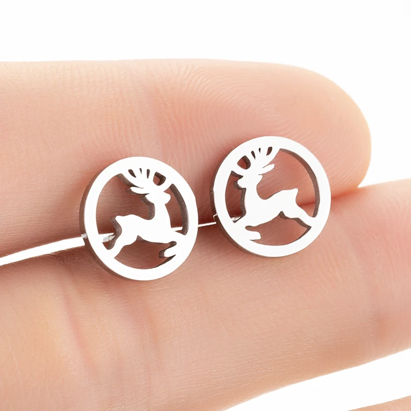 Женские серьги SMJEL в виде животных милые прыжков корейские для девочек ювелирные
