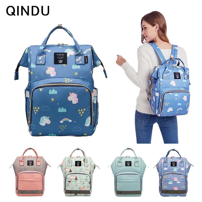 

Модная дорожная сумка для подгузников для беременных, рюкзак, водонепроницаемая сумка для подгузников, большая емкость, сумки для подгузни...