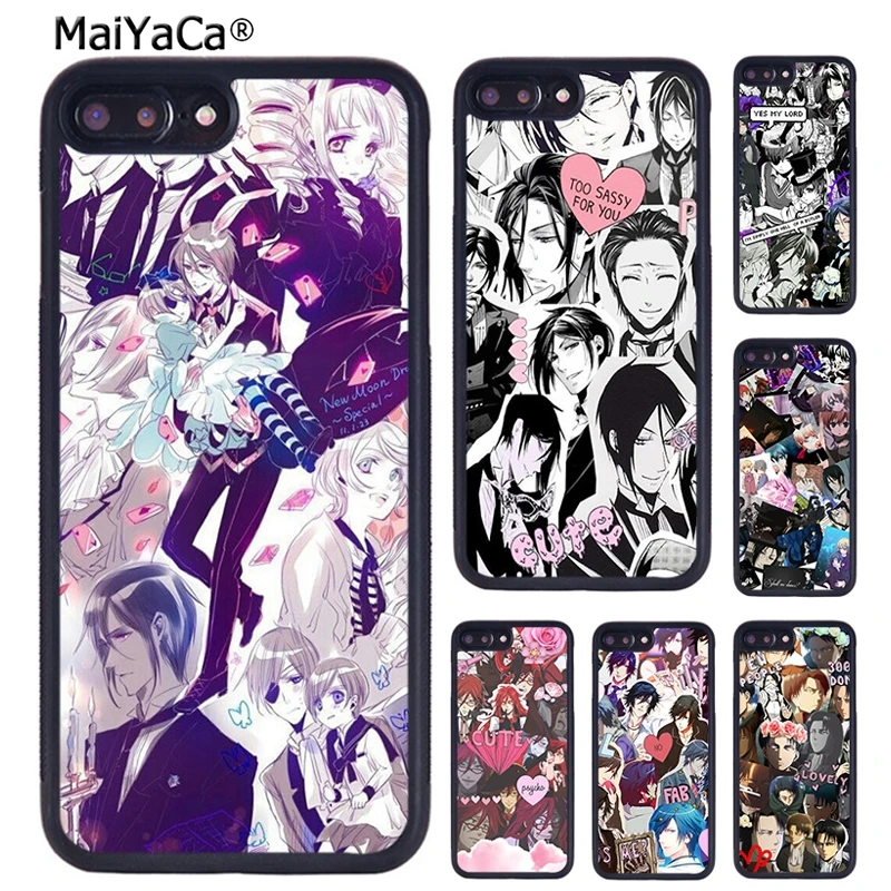 MaiYaCa японский аниме черный Батлер Kuroshitsuji чехол для телефона iPhone X XR XS 11 12 Pro MAX 5 6 6S 7 8