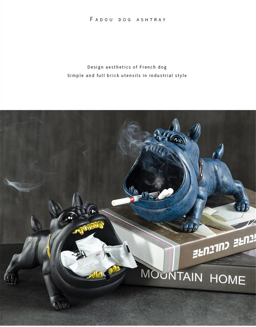 

Household ceramic ashtray desk accessories family party bar decoration ashtray gift cendrier cenicero