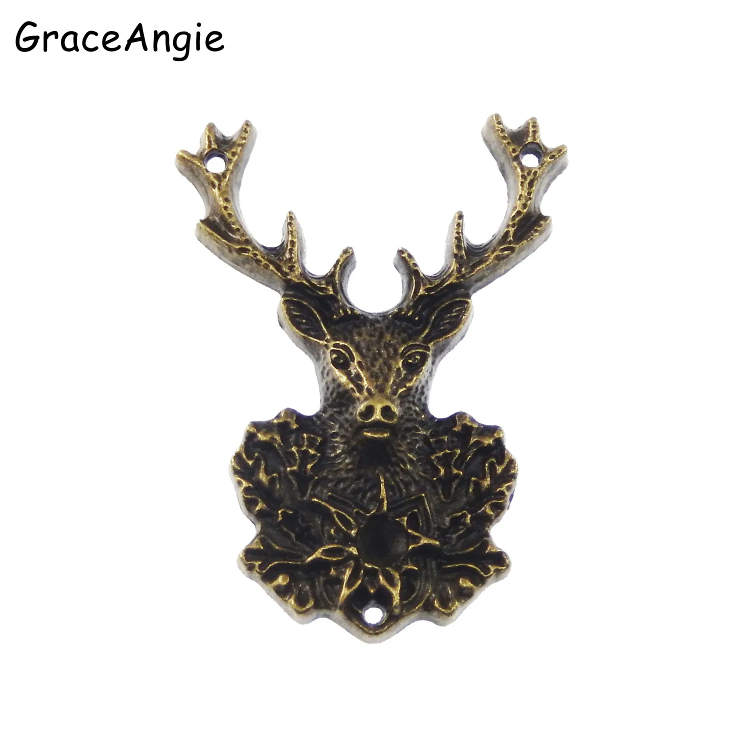 4 стиля рождественская подвеска в виде головы оленя из сплава украшение елки