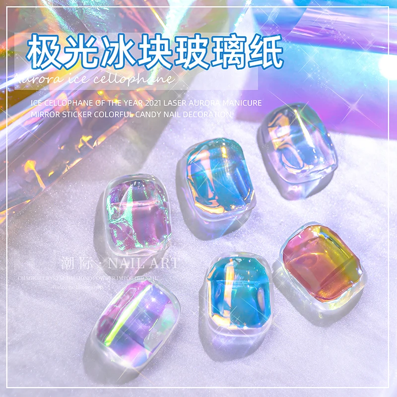 Наклейки для ногтей в виде кубиков льда 5 цветов японском стиле | Красота и