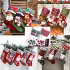 Рождественские чулки, большие рождественские подарочные пакеты, Женская елка, держатель для конфет на новый год, Рождественский Декор для домашней вечеринки