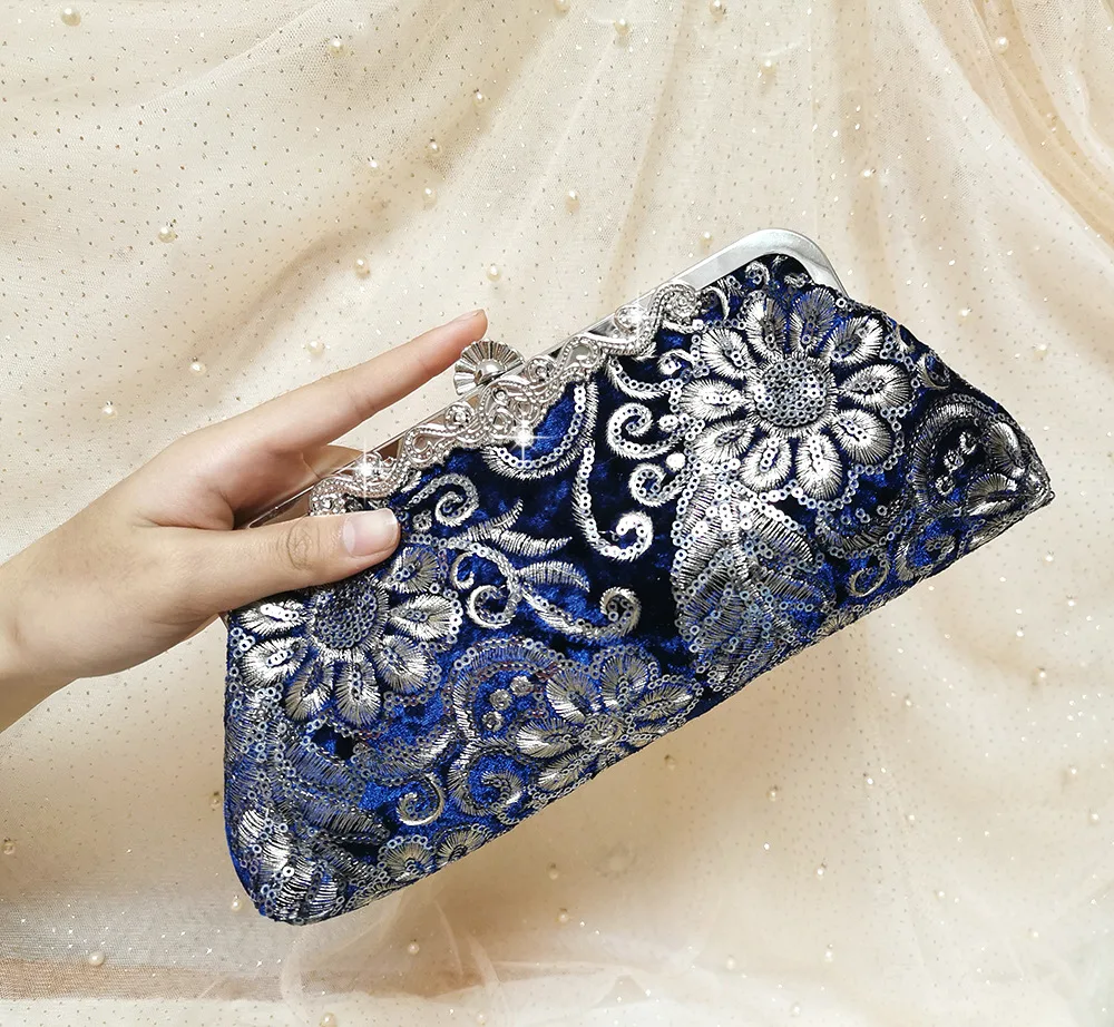 

Women's Bag New Sequin Evening Makeup Bag Hot-selling Banquet Bag Chain Bag Dress Bag Party Water Drill Hand Bag Designer Bag