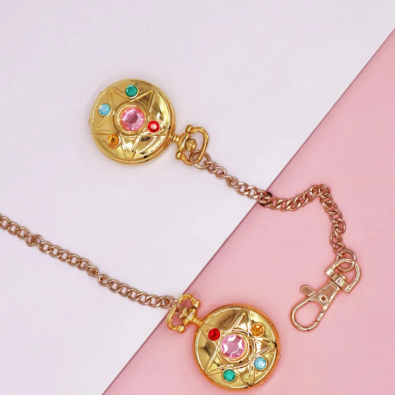 sailor crystal Transformation Brooch Pocket watch gift jewelry