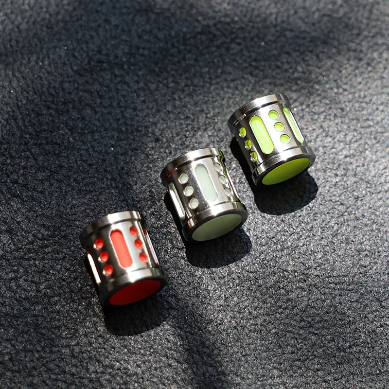 

Luminous Titanium Beads Fluoresce Umbrella Rope Paracord Beads EDC Toy Keyring Accessories Bracelet DIY Bead New