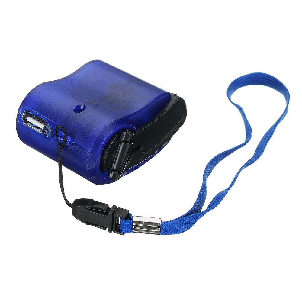 Ручной коленчатый генератор аварийный цифровой дисплей USB зарядное устройство для телефона ручной встряхивание энергии зарядное устройство Открытый Отдых синий