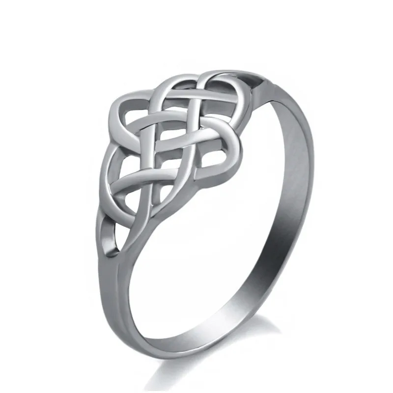 

Fashion Jewelry Simple Classic Celtic Pattern Women Ring Engagement Wedding Ring