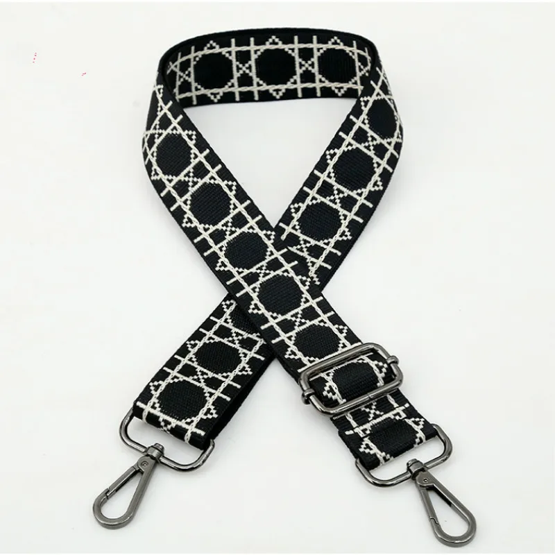 New 3.8Cm Wide Bag With Mesh Webbing Wtrap For Men And Women Bag Accessories  Adjustable Shoulder Messenger Long  Strap Belt