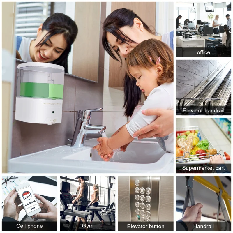 

Soap Dispenser AutomaticTouchless Infrared Wall Mounted Smart Liquid Soap Dispenser Sensor Lotion Dispenser Hand Washer
