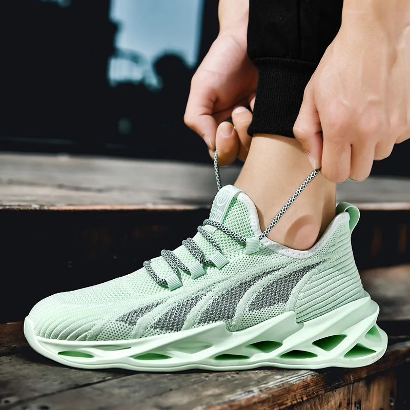 Мужские кроссовки для бега дышащие сверхлегкие с амортизацией летняя спортивная