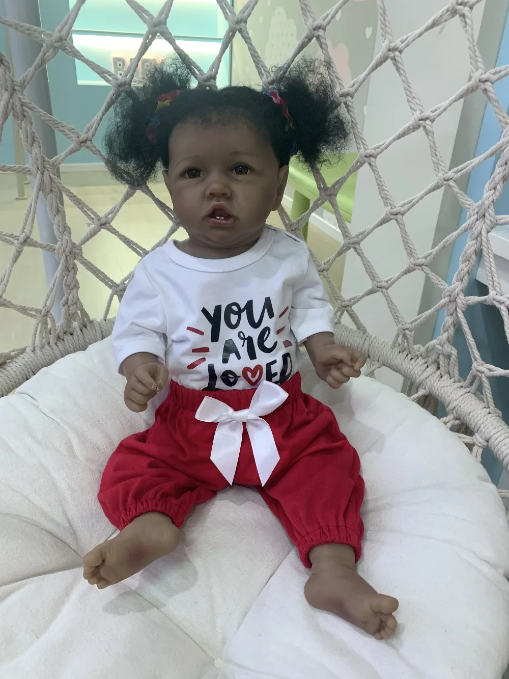 

Черные куклы для новорожденных, поп-зеленый африканский, 22 дюйма, силиконовый виниловый пена для новорожденных, детская игрушка для девочек и малышей