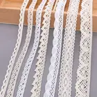 510 ярдов, белые хлопковые вышитые кружевные Обрезанные ленты, ткань сделай сам, рукоделие, аксессуары для рукоделия