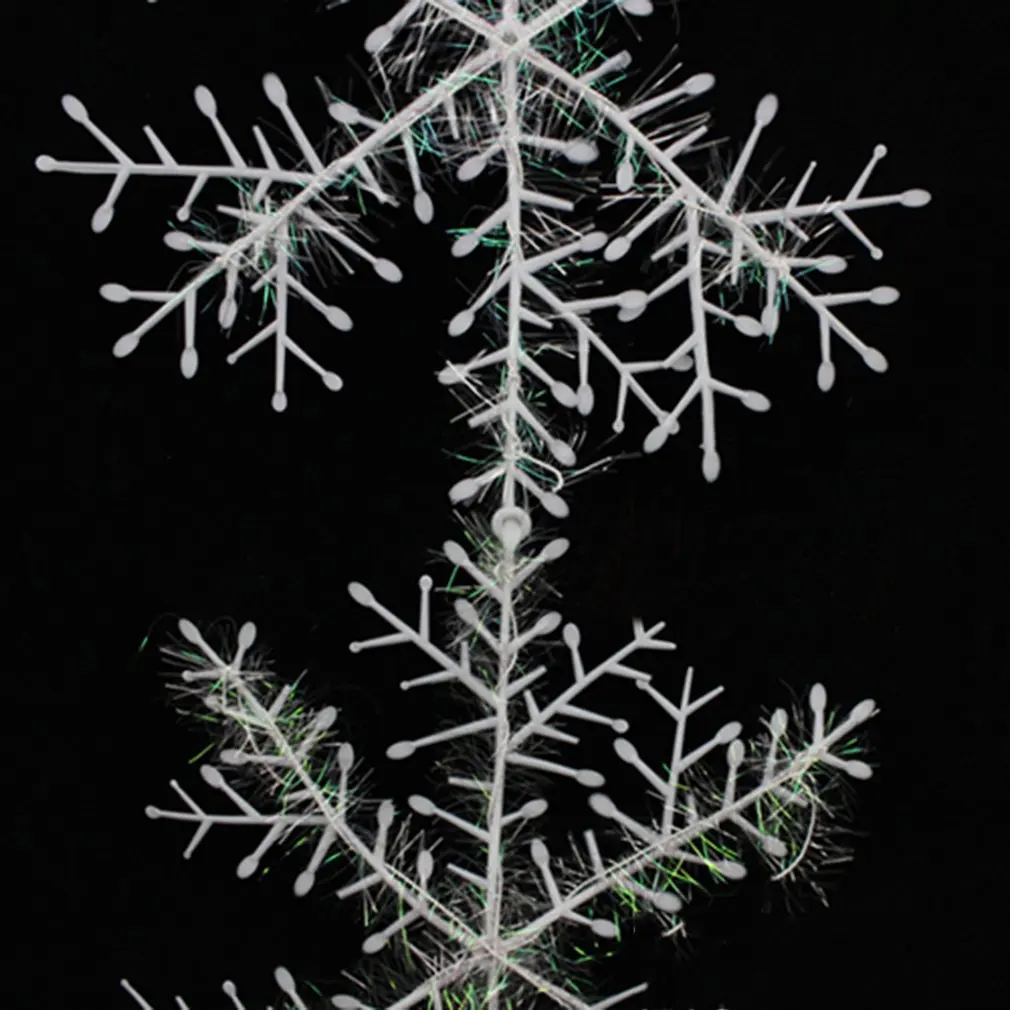 2 шт классические белые украшения в виде снежинки для рождественской вечеринки