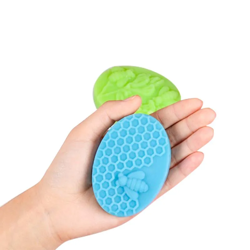 Fashion Style 1pc Honey Bee Silicone Soap Mold diy Handmade Craft 3D Oval 6 Forms Molds For Making | Дом и сад