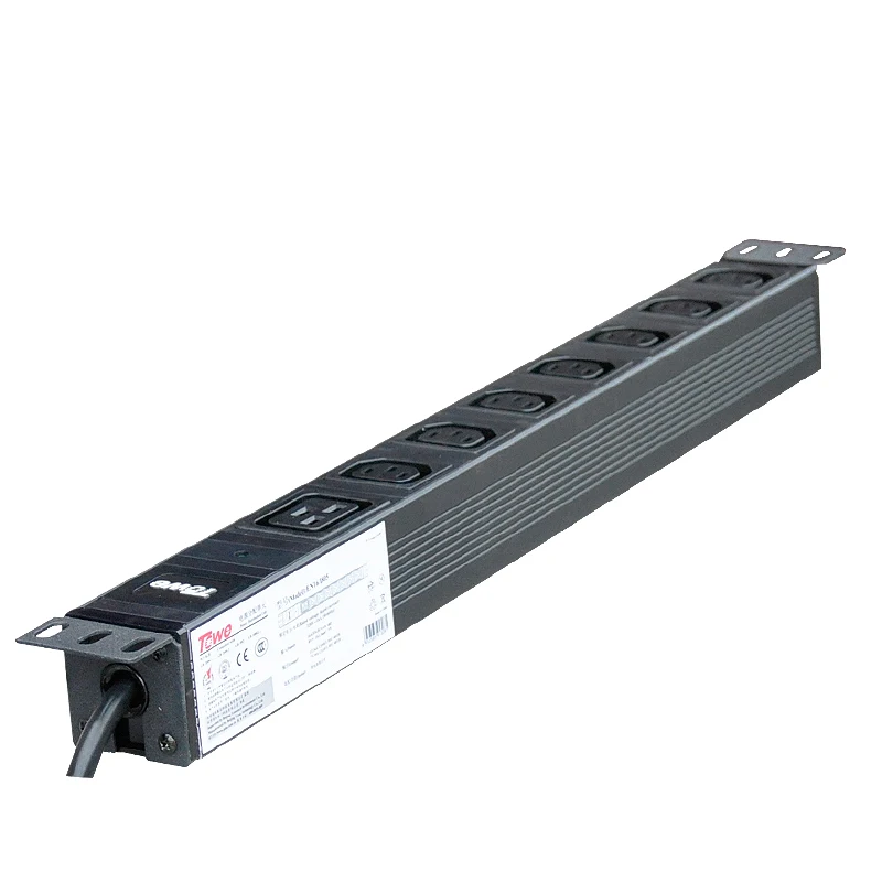 Блок распределения питания для кабинета 16/I805S 16 А 8 способов IEC320 C13 PDUs с SPD |