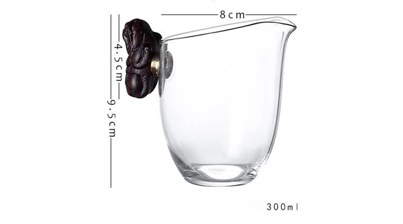 

300ml office Household Heat Resistant Teaware Glass cups 210407-11