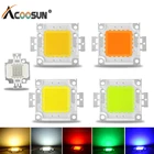 Матричная Светодиодная лампа с COB чипом, интегральные лампы для точечного светильника, садового квадратного точечного светильника, 12 В, 36 В постоянного тока, 10 Вт, 20 Вт, 30 Вт, 50 Вт, 100 Вт