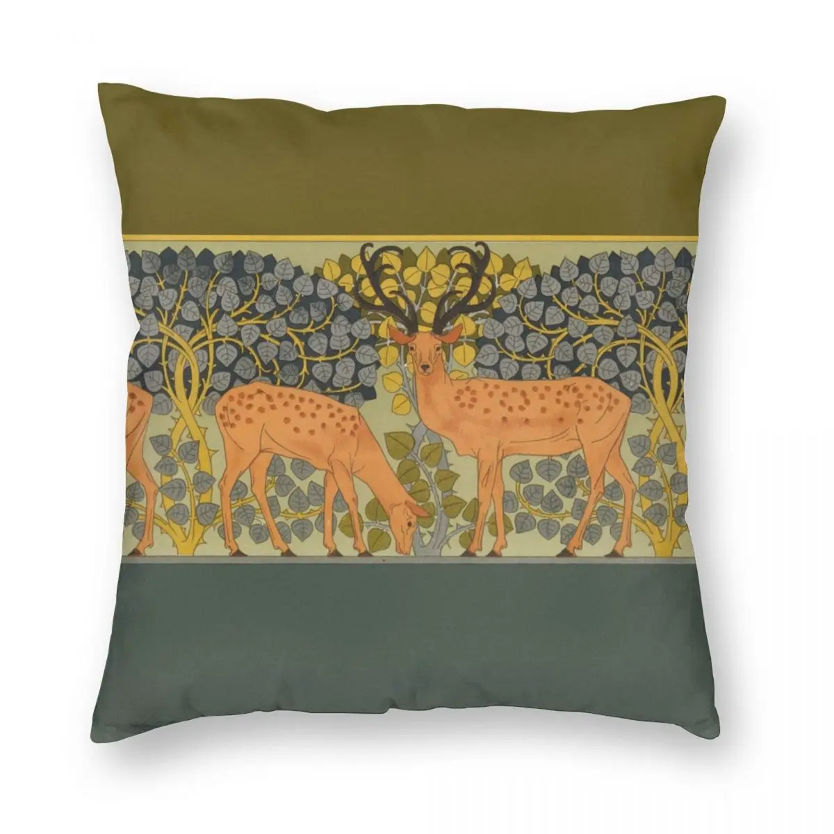 

Декоративный чехол для подушки на молнии, из полиэстера и льна