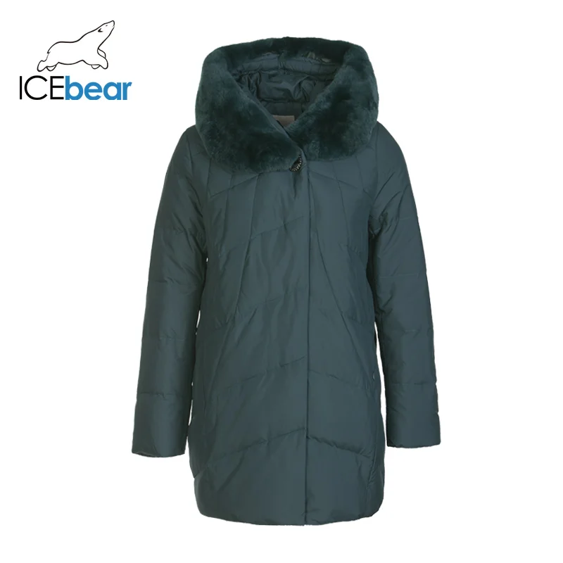 ICEbear Новинка зимнее женское пуховое пальто модные теплые женские парки Брендовая женская одежда D4YY83020Y