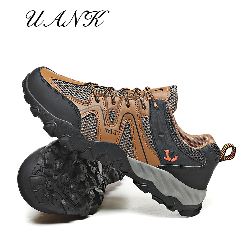 

High Quality Microfiber Leather Breathable Mesh Hiking Shoes Men hiking Fishing Shoes Sports Shoes Camping Shoes Outdoor