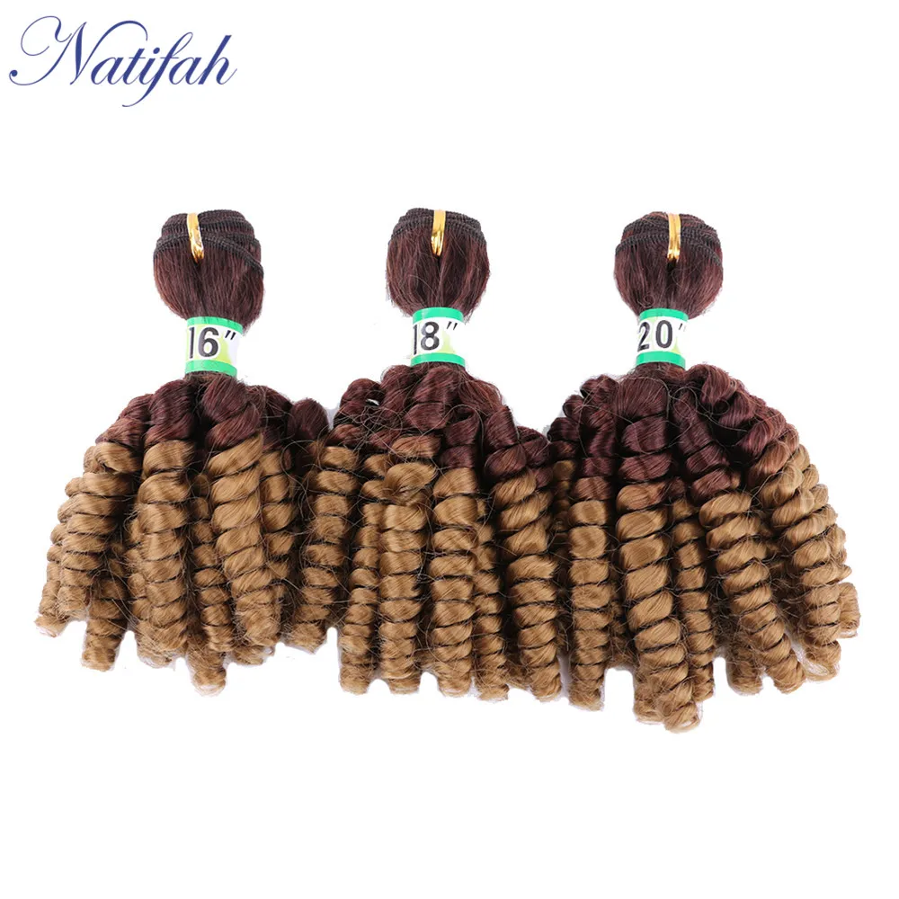 Natifah весенние кудрявые вьющиеся волосы бразильские синтетические волнистые