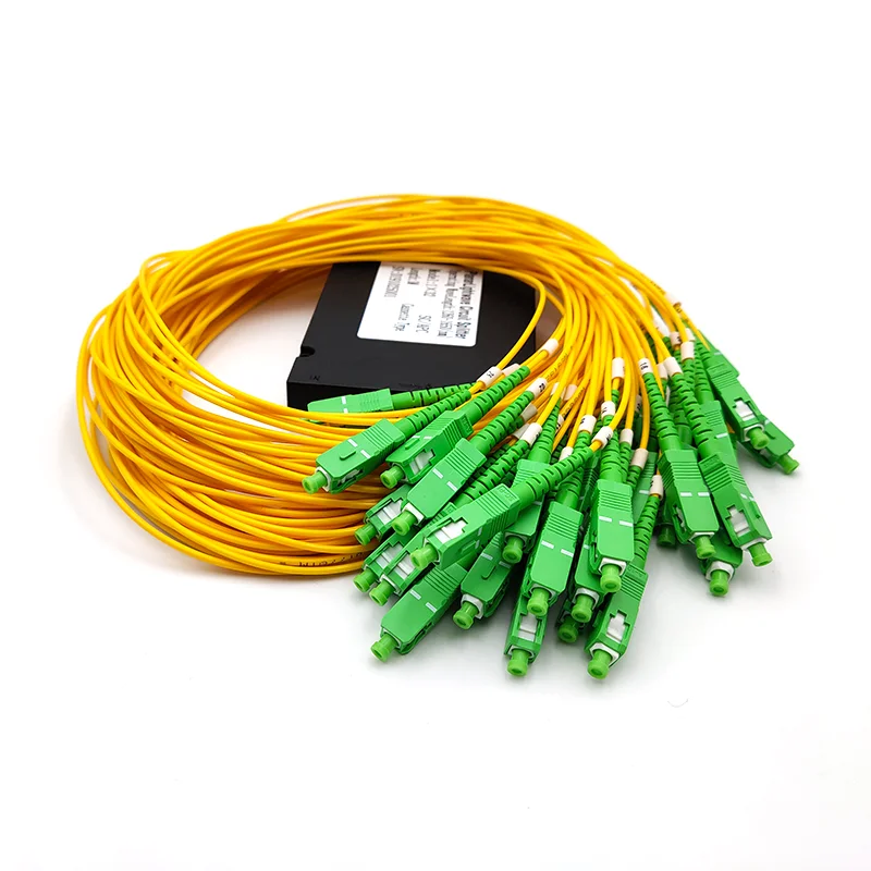 1 x 32 SC APC UPC Cassette Type PLC Splitter G657A Fiber Plastic ABS Box Package Fibra Opitca PLC Splitter SC APC UPC Connector