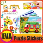 105 шт., Детские Мультяшные 3d-наклейки из пены эва