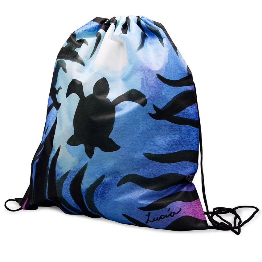 Рюкзак на шнурке с индивидуальным дизайном и вашим логотипом 35x45 см Спортивная