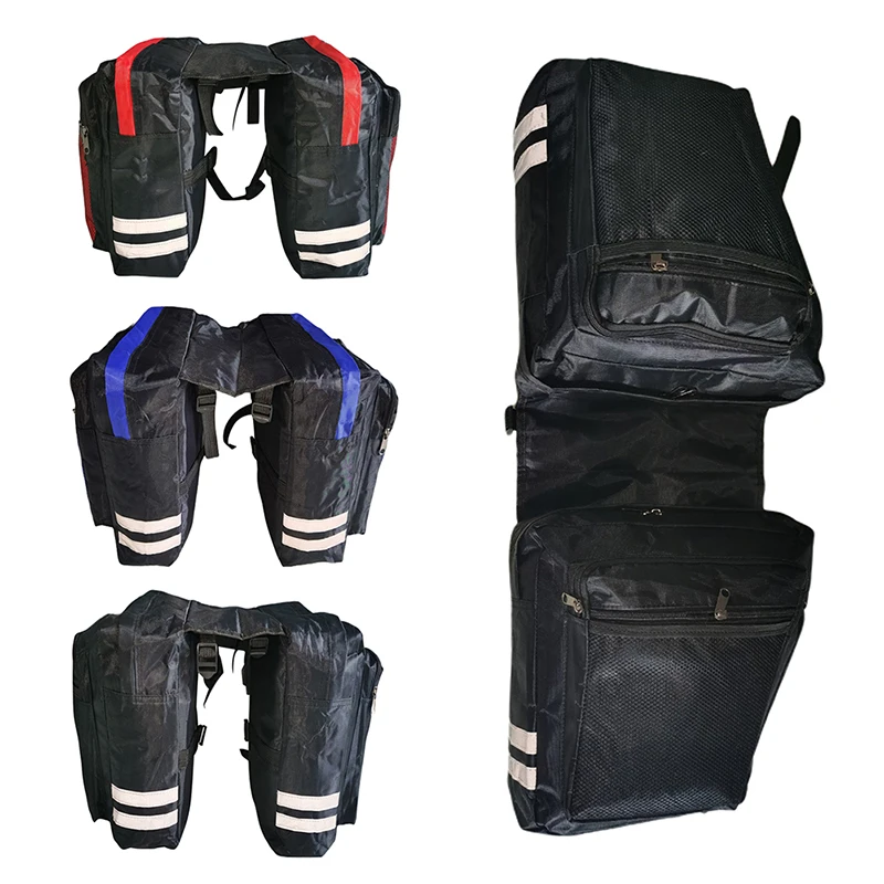1Pcs Bike Double Saddle Bag Luggage Motorcycle Rainproof Suitcase Saddlebags Bicycle Rear Shelf Package | Спорт и развлечения