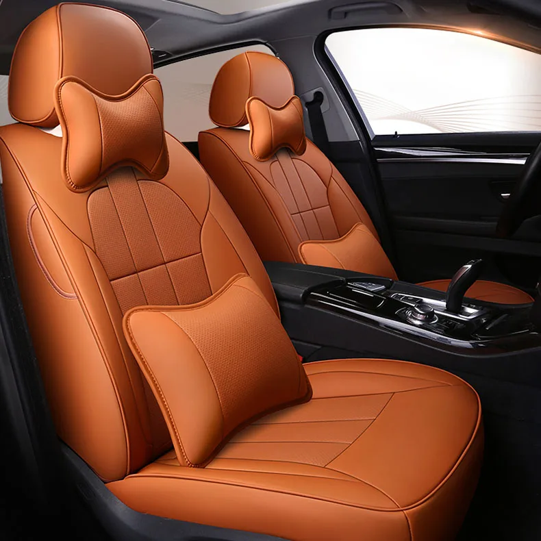 

custom cowhide Leather car seat cover for auto VOLVO XC70 S60 S80 XC60 V40 V60 C30 C70 XC90 Buick Encore accessories car styling