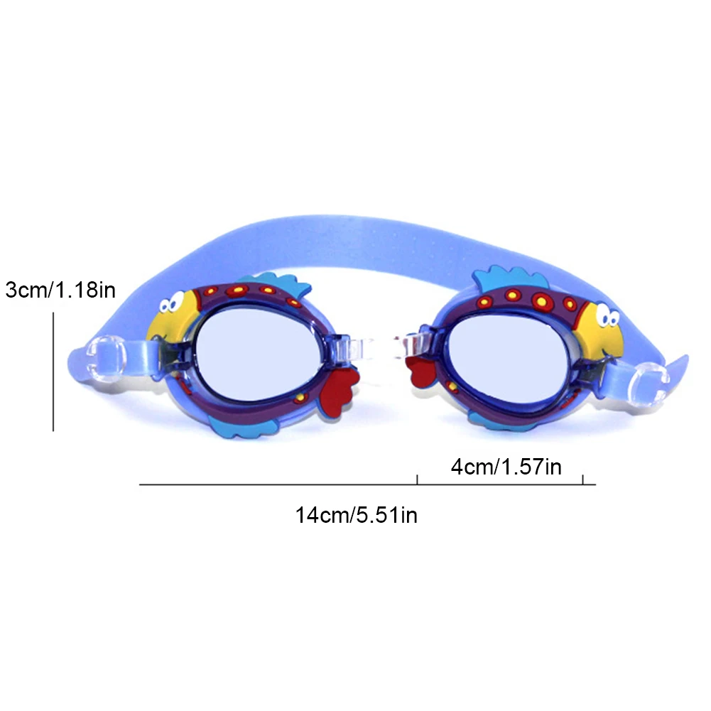 

Waterproof Swim Goggles Child Swim Glasses Cartoon Anti Fog Swimming Eyewear With Adjustable Strap 3D Tight Fit