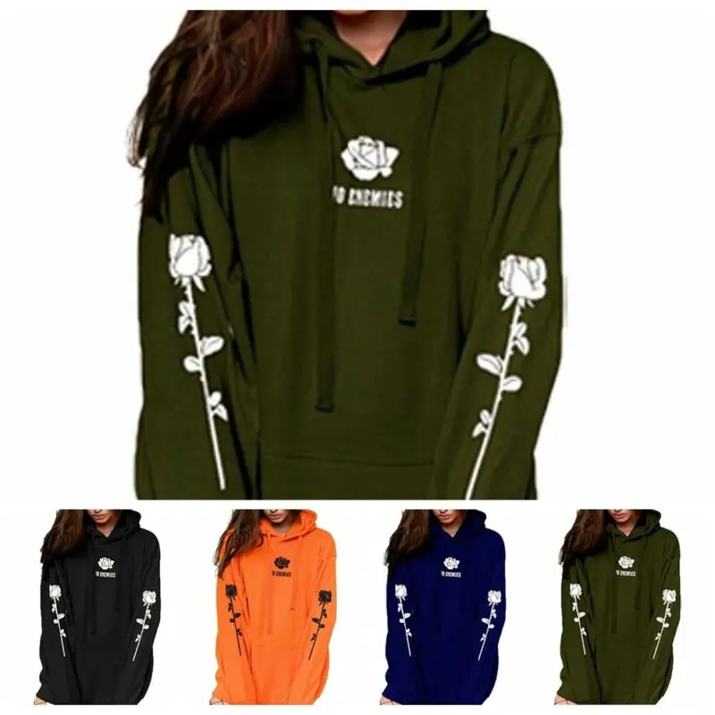 

Plus Size 5XL 2019 Fashion Women Man Spring Autumn Hooded Hoodies Loose Casual Pullover Sport Sweatshirt Coat