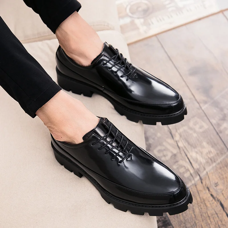 men's casual shoes breathable leather loafers business office shoes men's driving moccasin shoes comfortable slippery shoes
