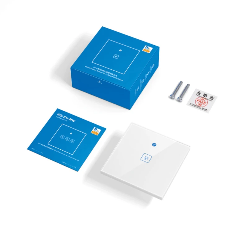 Приложение EWeLink WiFi умный светильник переключатель стеклянная панель сенсорный