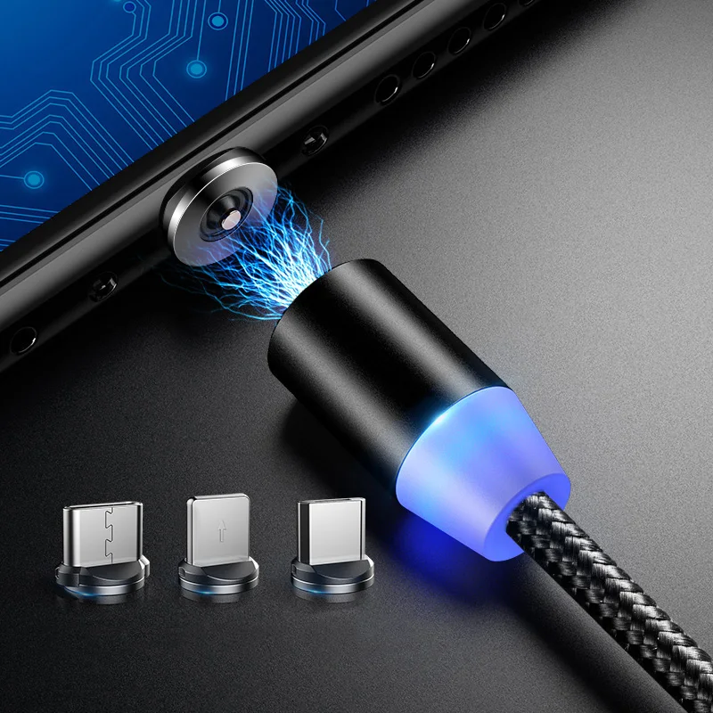 Магнитный USB кабель для быстрой зарядки iPhone XR XS MAX X 8 7 6S Plus 2 м|Зарядные устройства