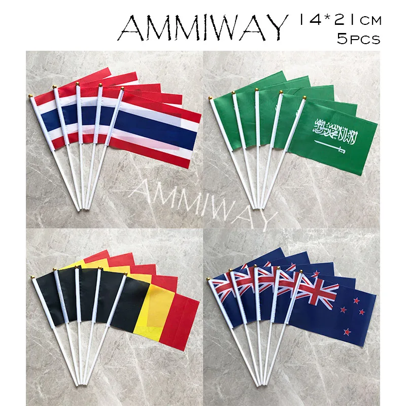AMMIWAY 14х21 см 5 шт. национальная указка Национальная № 8 полиэстер | Дом и сад