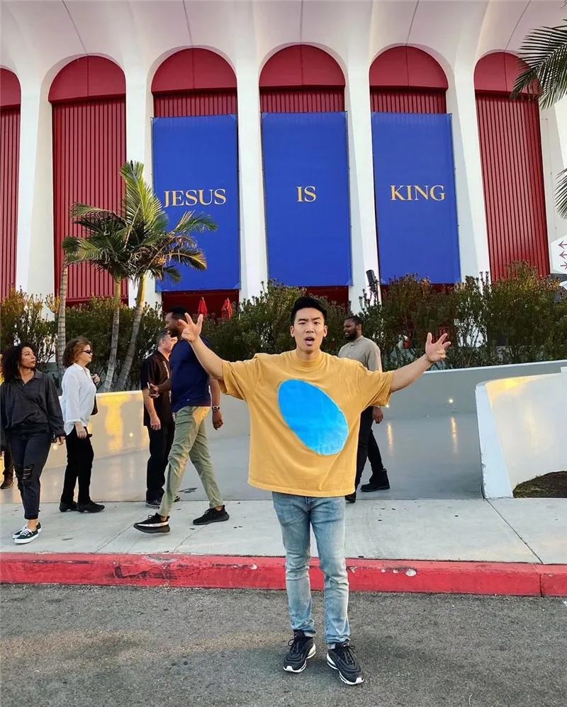 

3D Digital Printing Kanye West Jesus Is King T-shirts Casual Fashion Hip Hop White Jesus Is King T shirt Top Tees