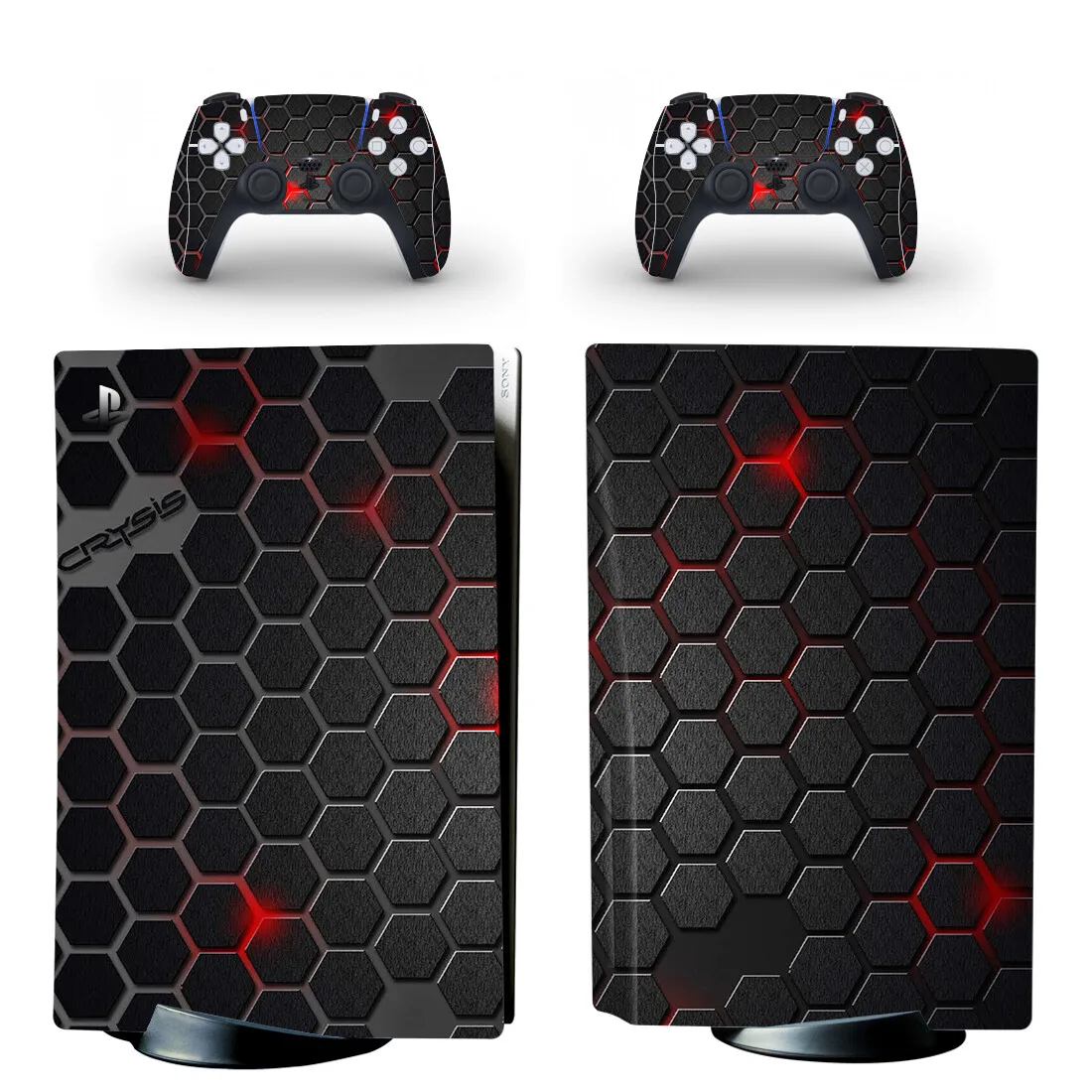 

Custom Design PS5 Standard Disc Skin Sticker Decal Cover for PlayStation 5 Console and 2 Controllers PS5 Disk Skin Vinyl
