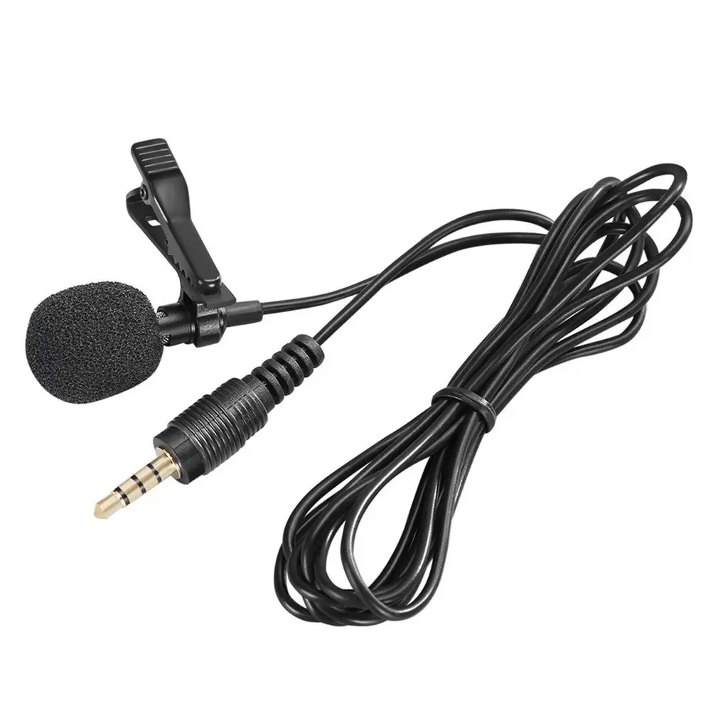 

Mini Lavalier Mic Microphone Case for Iphone Smartphone Recording Pc Clip-on Lapel Support Microphone Answering Phone Wired ABS