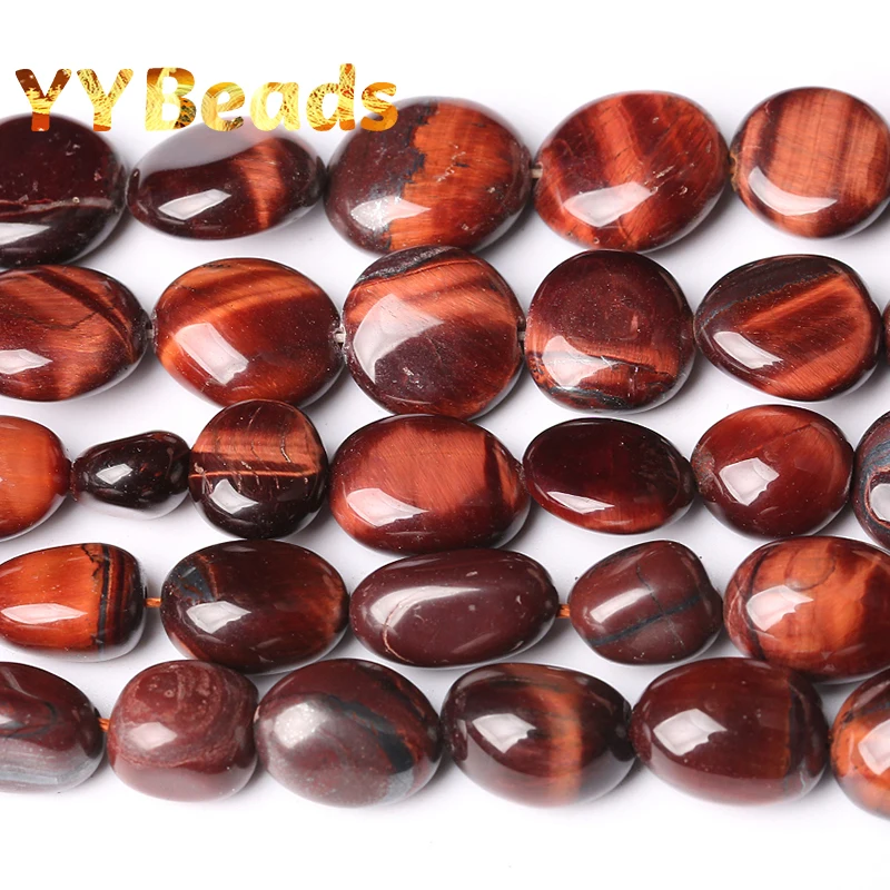 

8x10mm Natural Irregular Red Tiger Eye Stone Beads Loose Charm Beads For Jewelry Making Necklace Bracelets For Women Accessories