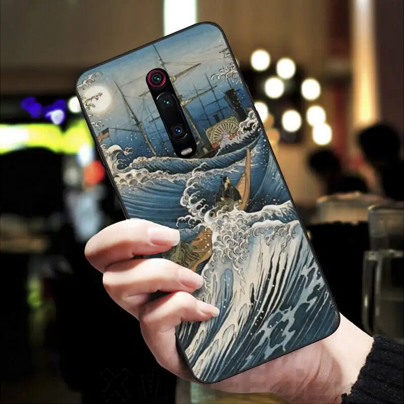Чехол для телефона с рисунком LJHYDFCNB Wave spray чехол Redmi K20 Note4 4X 5 5A 6 6PRO 7 8 8Pro | Мобильные