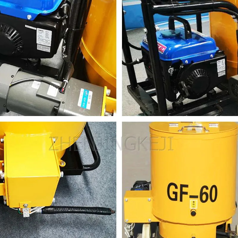 

60L Asphalt Grouting Machine Municipal Road Asphalt Potting Machine Push Pavement Crack Mending Caulking Machine Oil Way Heating