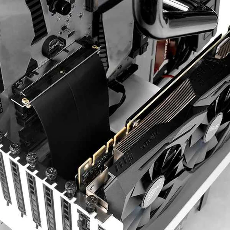 

GPU Extension Cord PCI-E3.0 8X to 16X Extension Cord Flexible Cable for GPU Expansion Port Adapter