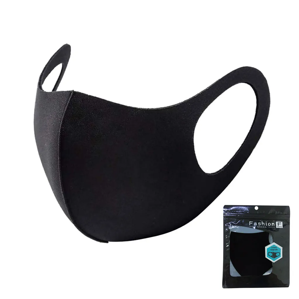 

Ice Silk Mask Anti-dust Cotton Mouth Face Mask Black Stereo 3d Mask Respirator Halloween Cosplay Mask маска для лица